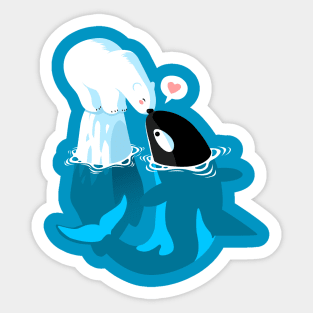 Whale bear Sticker